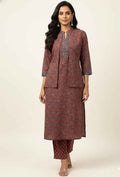 Pure Cotton Three Piece Suit With Quilted Cotton Jacket JK009