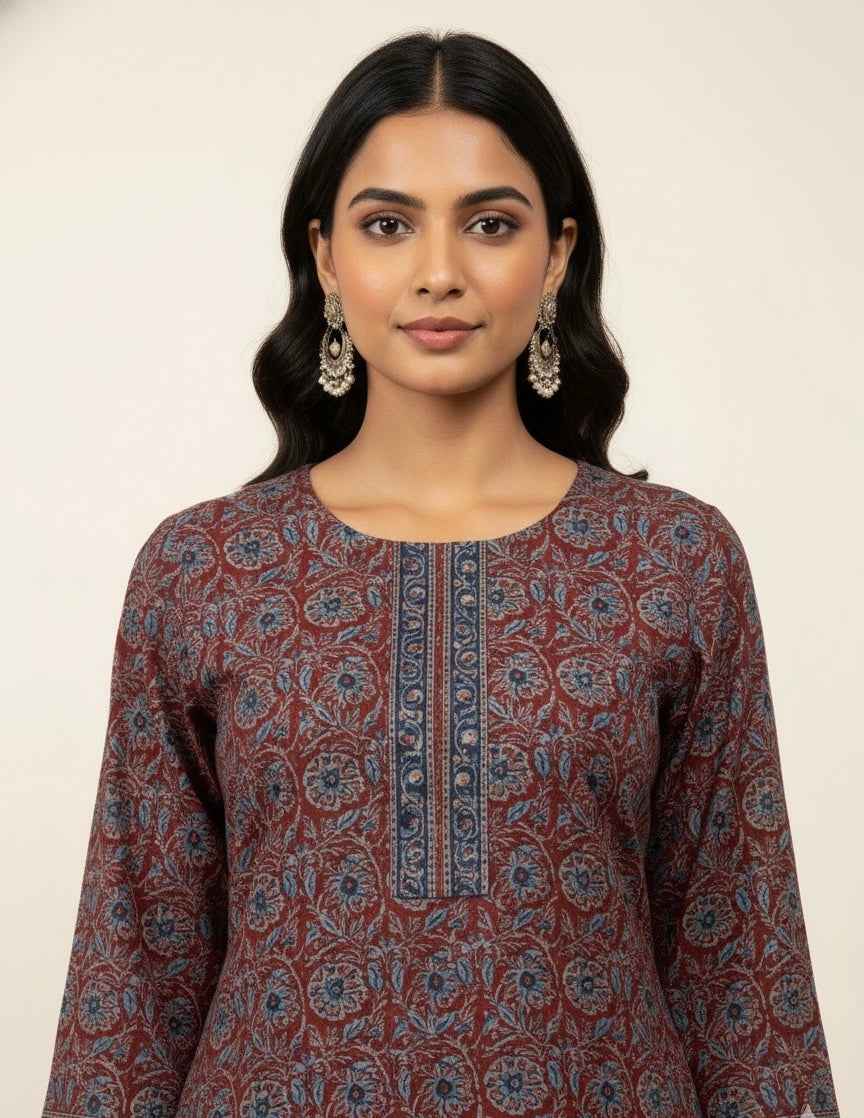 Pure Cotton Three Piece Suit With Quilted Cotton Jacket JK009