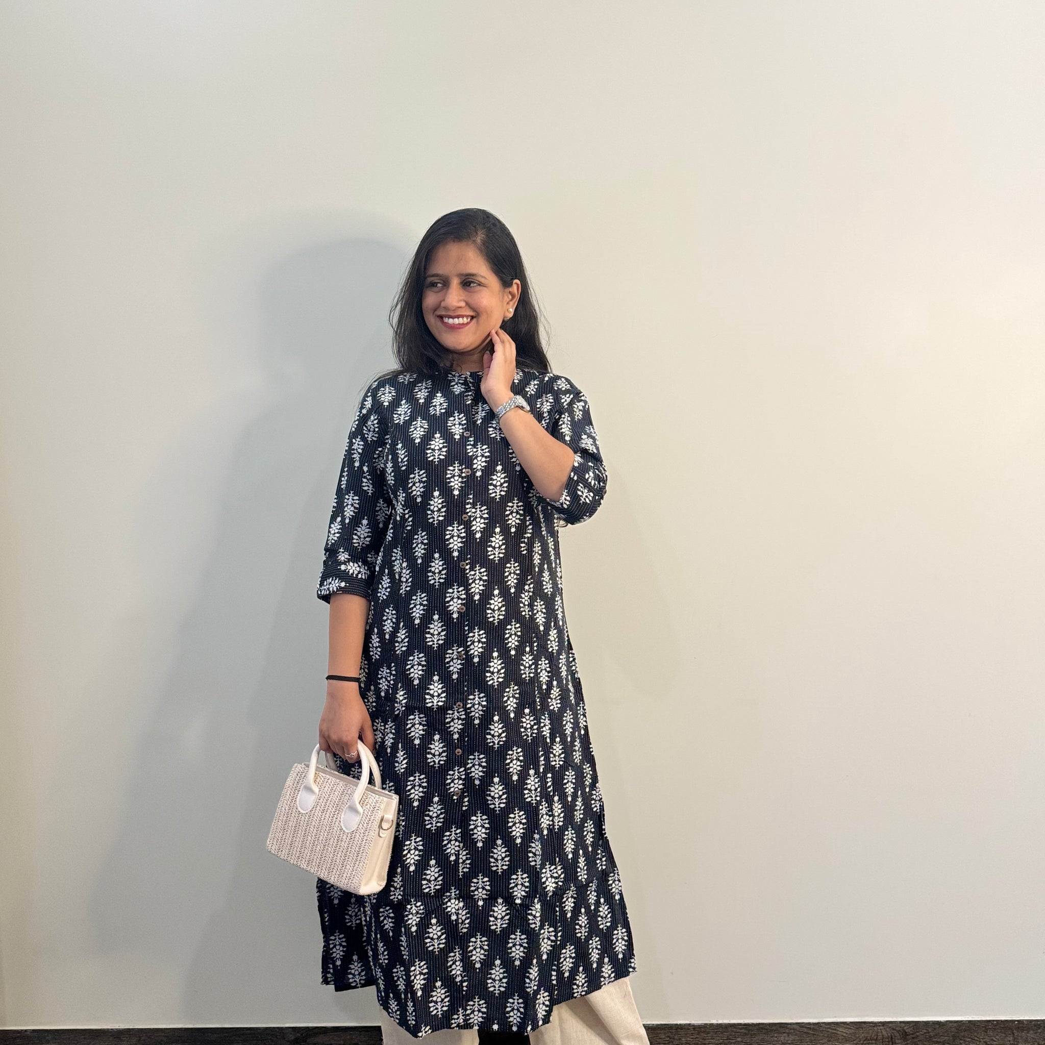 Cotton Flex Only Kurta In A Line OK038