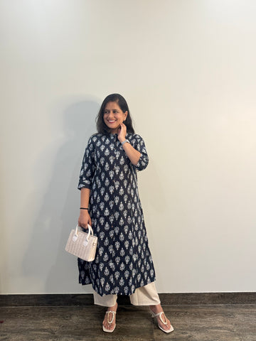 Cotton Flex Only Kurta In A Line OK038