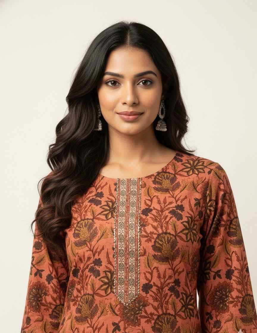 Pure Cotton Three Piece Suit With Quilted Cotton Jacket JK002