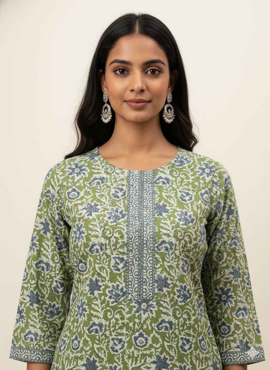 Pure Cotton Three Piece Suit With Quilted Cotton Jacket JK003