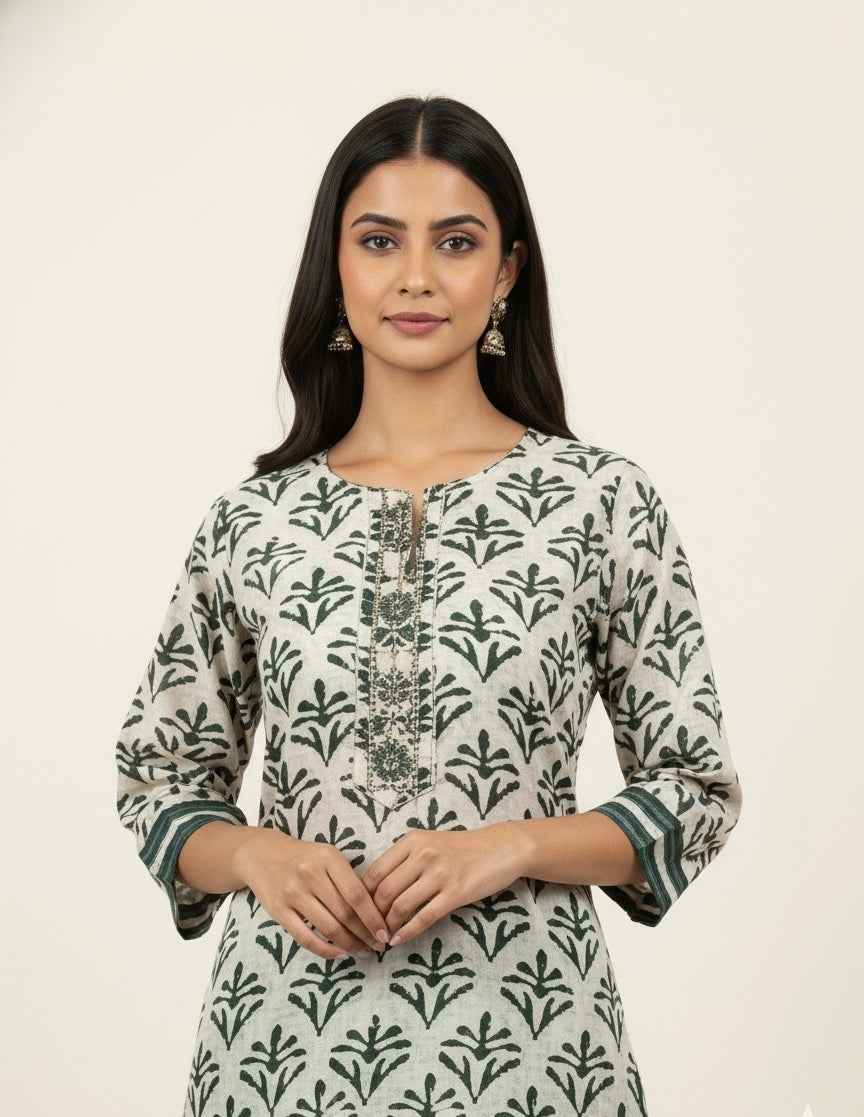 Festival Wear muslin Dupatta Set With Embroidery FW040