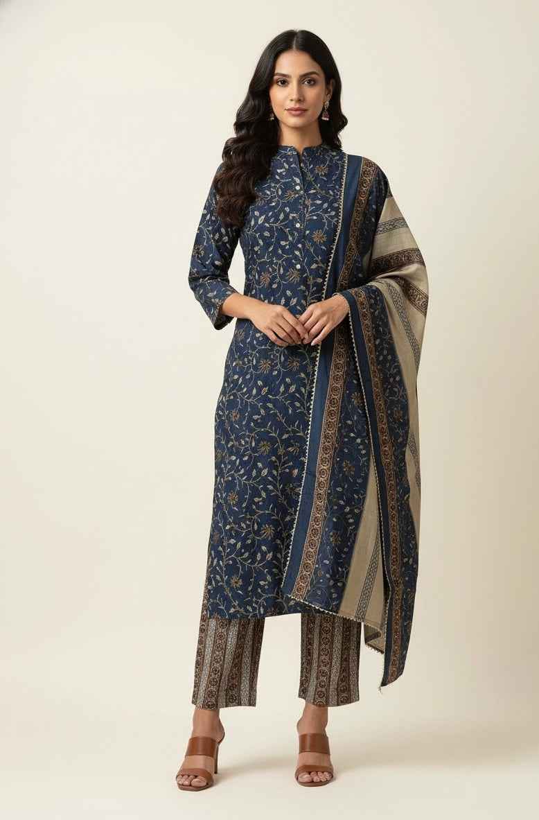 Festival Wear Dupatta Set With Embroidery FW039