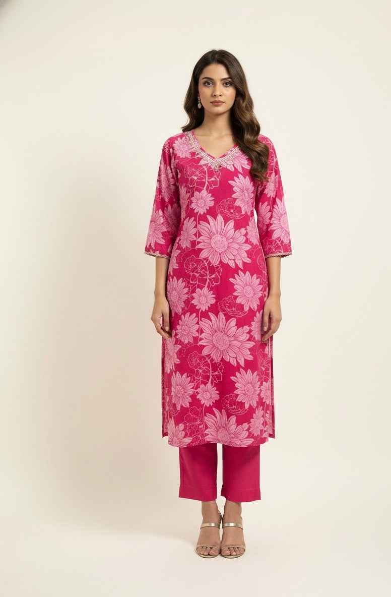 Festival Wear muslin Dupatta Set With Embroidery FW035