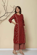 Hand Block Butta Print Pure Cotton Dupatta Set