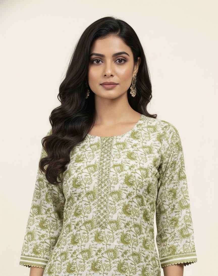 Festival Wear muslin Dupatta Set With Embroidery FW033