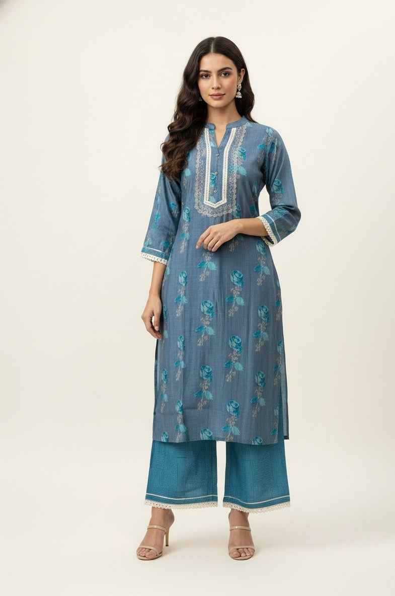 Festival Wear pure muslin Dupatta Set With Embroidery  FW030