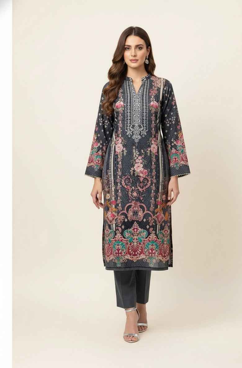 Festival Wear chicken Kari Dupatta Set With Embroidery  FW031