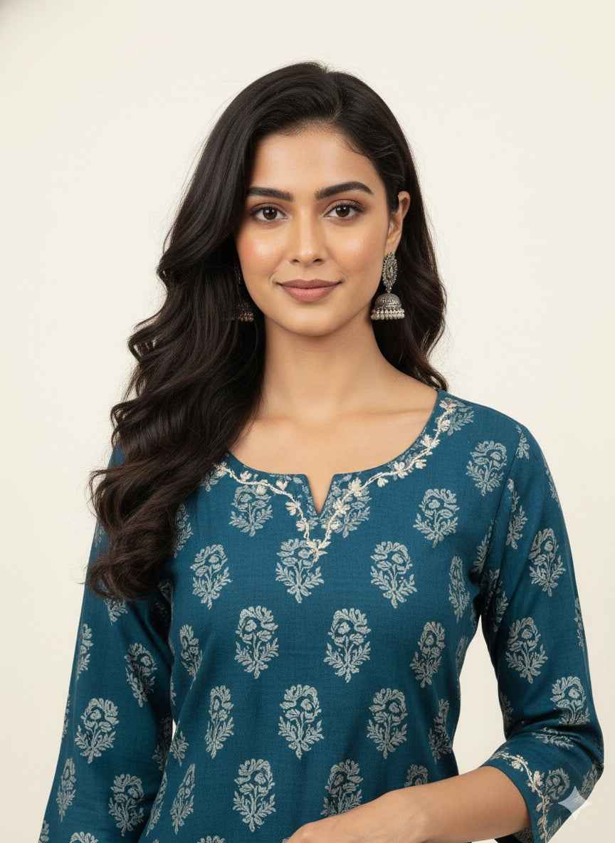 Festival Wear Pure Muslin Dupatta Set With Embroidery  FW028