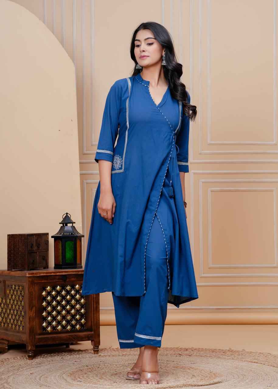 Pure Cotton Angrakha Dupatta Set