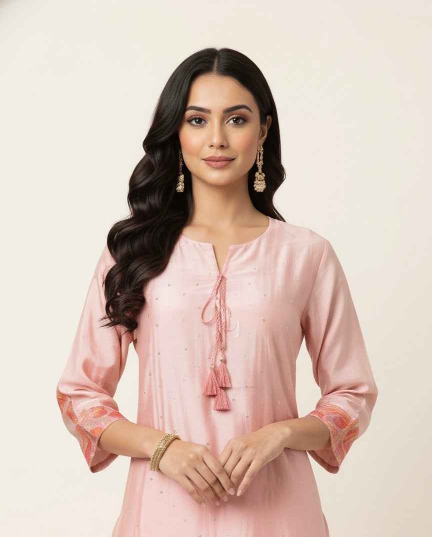 Festival Wear Pure Muslin Dupatta Set With Embroidery  FW027