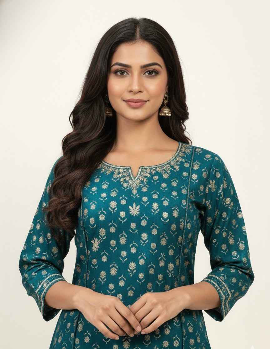 Festival Wear Pure Muslin Dupatta Set With Embroidery  FW025