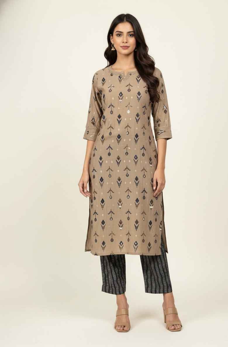 Festival Wear Dupatta Set With Embroidery  FW048