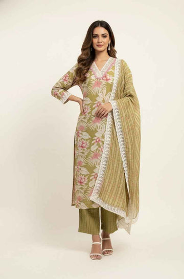 Festival Wear Dupatta Set With Embroidery FW057