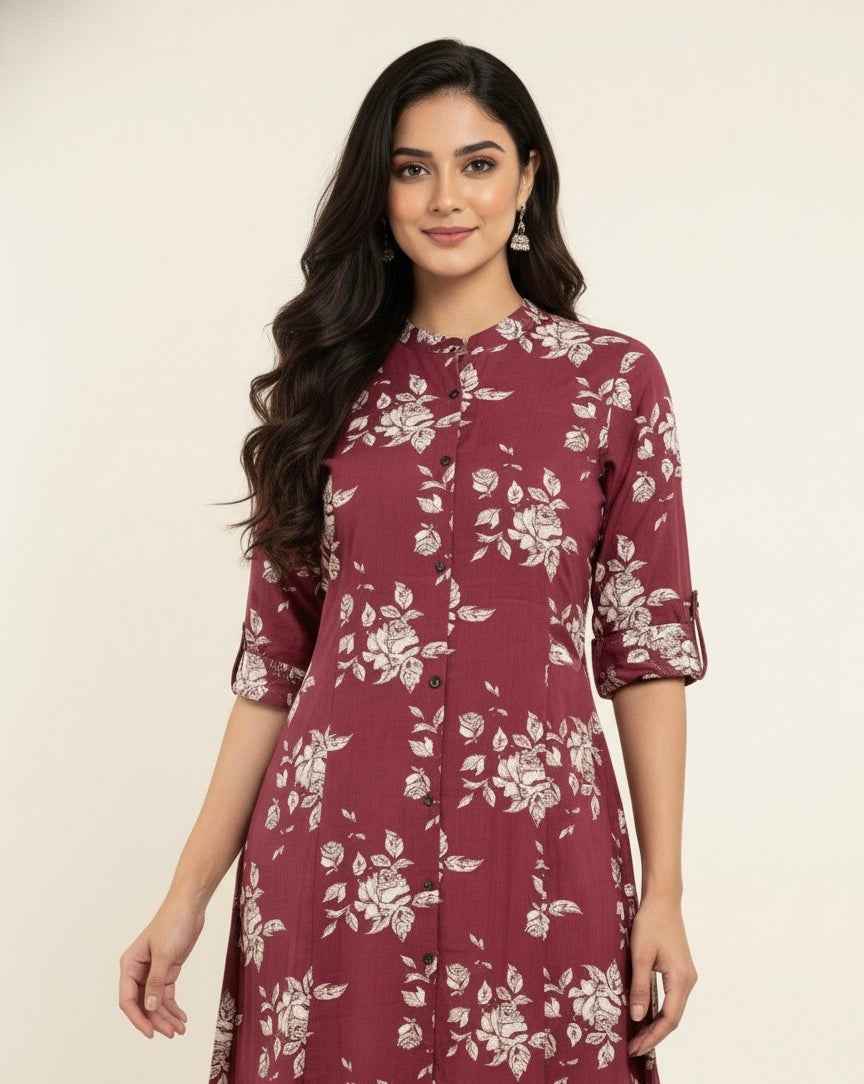 Pure Cotton Flex A Line Only Kurtas OK089