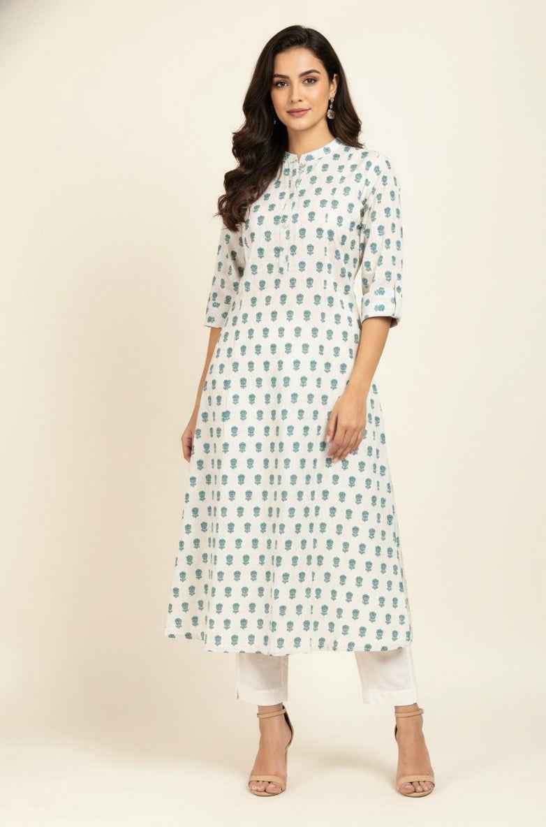 Pure Cotton Flex A Line Only Kurtas OK090