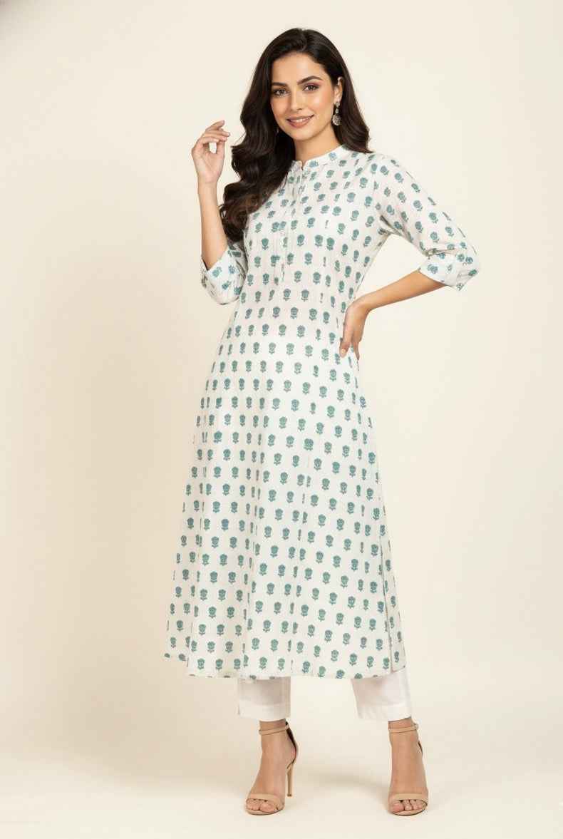 Pure Cotton Flex A Line Only Kurtas OK090