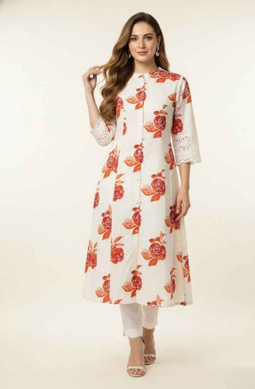 Pure Cotton Flex A Line Only Kurtas OK087