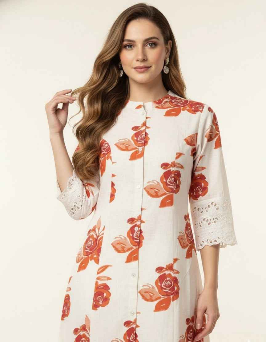 Pure Cotton Flex A Line Only Kurtas OK087