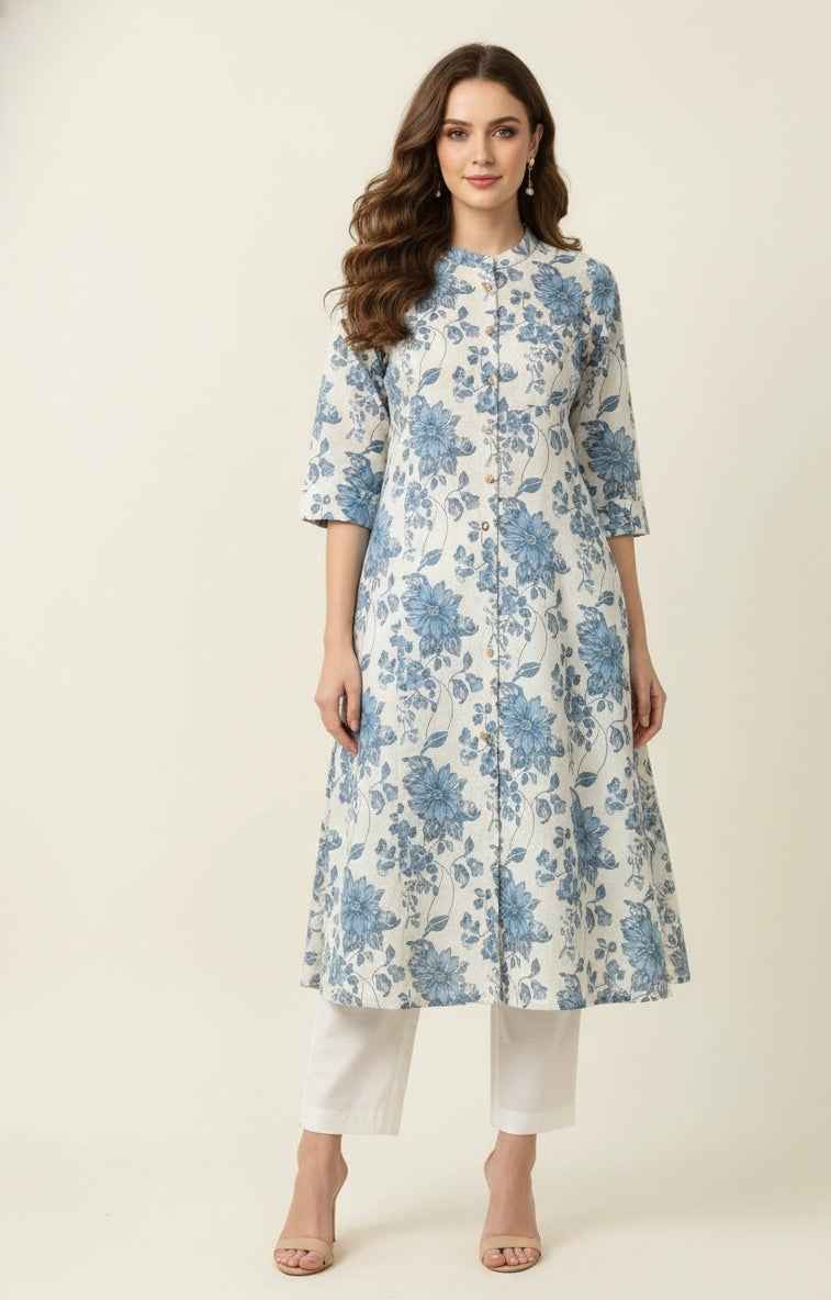 Pure Cotton Flex A Line Only Kurtas OK088