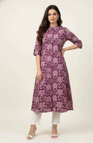 Pure Cotton Flex A Line Only Kurtas OK082
