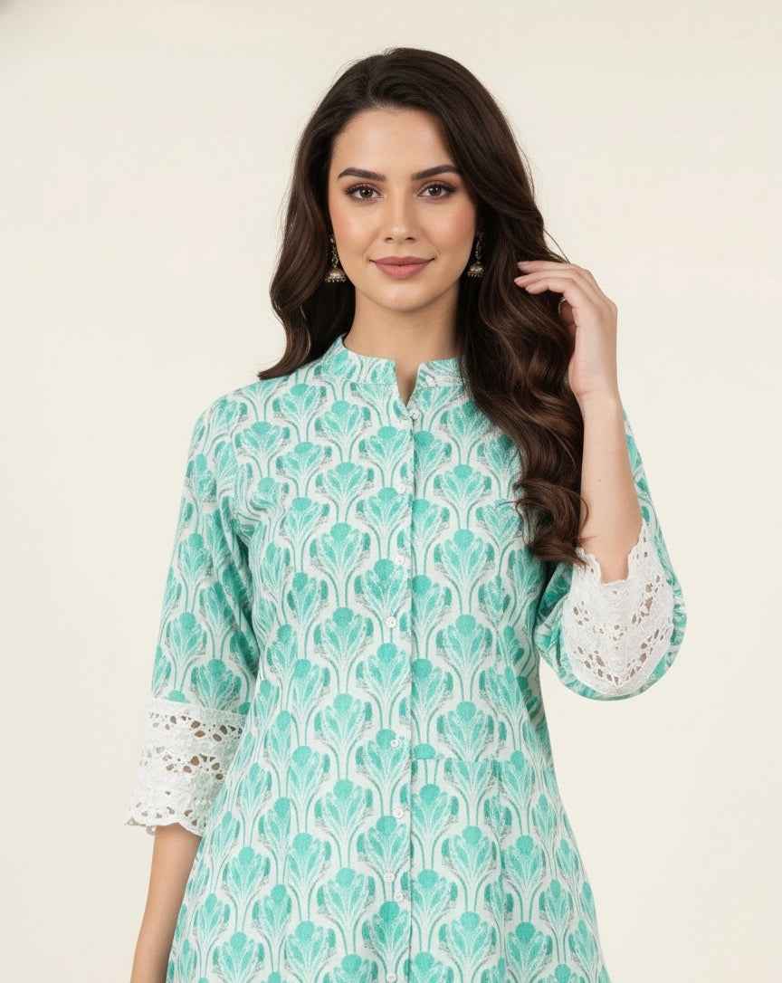Pure Cotton Flex A Line Only Kurtas OK083
