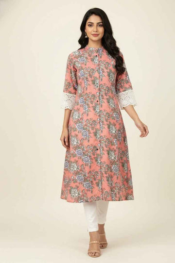 Pure Cotton Flex A Line Only Kurtas OK079