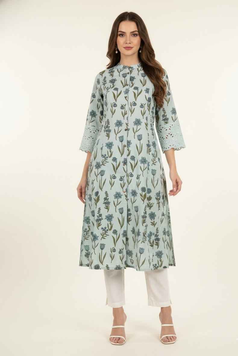 Pure Cotton Flex A Line Only Kurtas OK080