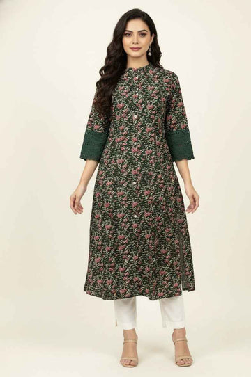 Pure Cotton Flex A Line Only Kurtas OK074