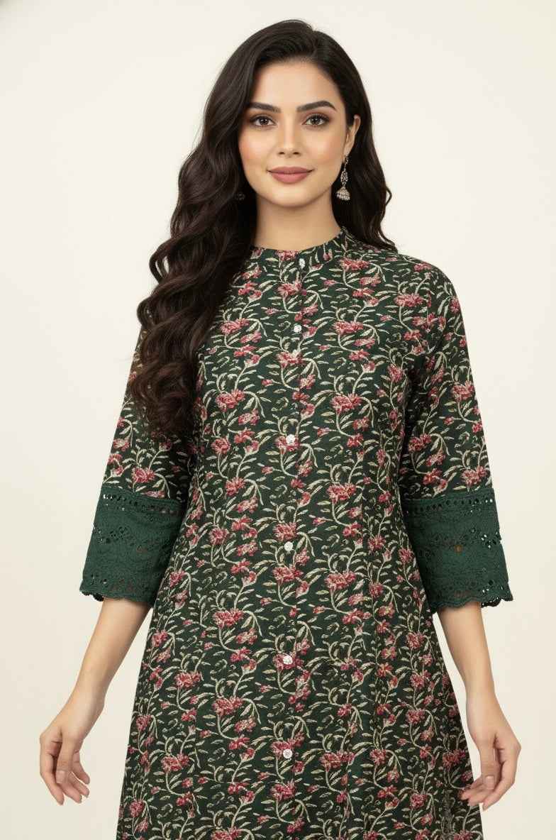 Pure Cotton Flex A Line Only Kurtas OK074