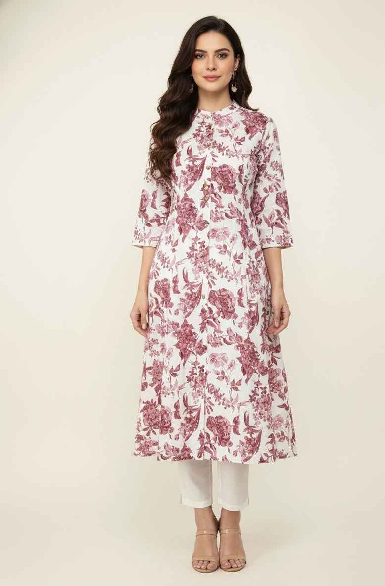 Pure Cotton Flex A Line Only Kurtas OK075