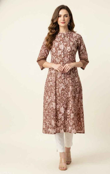 Pure Cotton Flex A Line Only Kurtas OK071