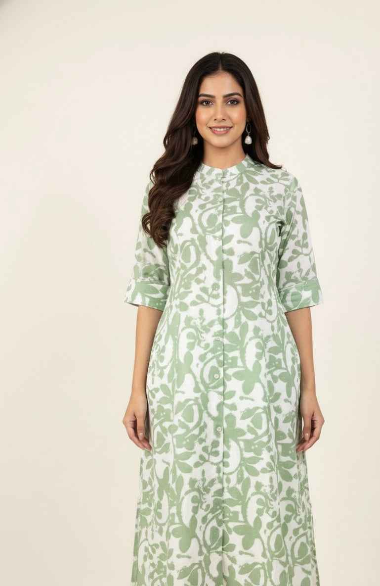 Pure Riyon A Line Only Kurtas OK069