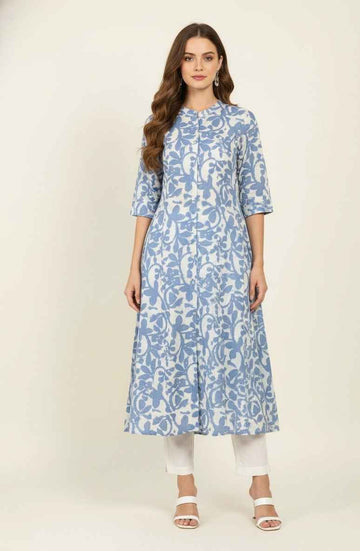 Pure Riyon A Line Only Kurtas OK069