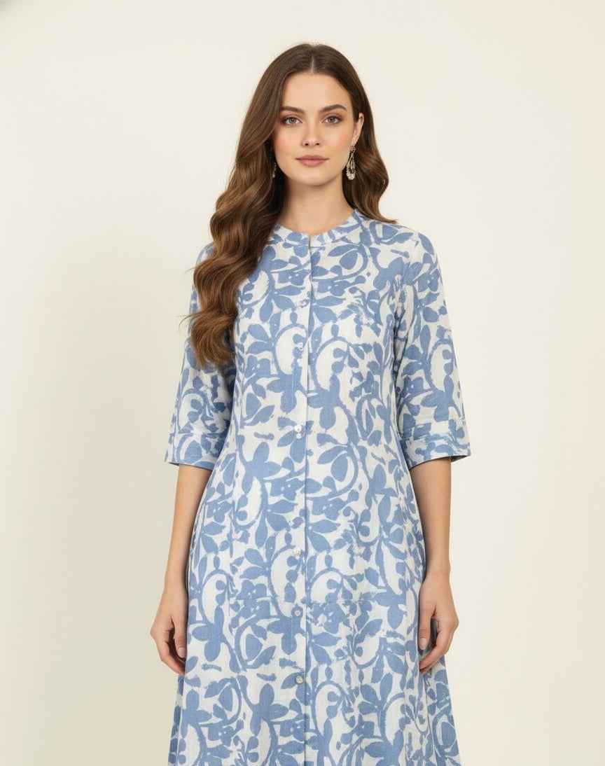 Pure Riyon A Line Only Kurtas OK069