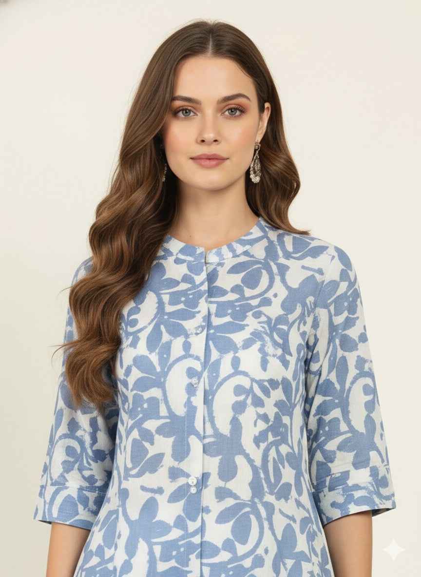 Pure Riyon A Line Only Kurtas OK069