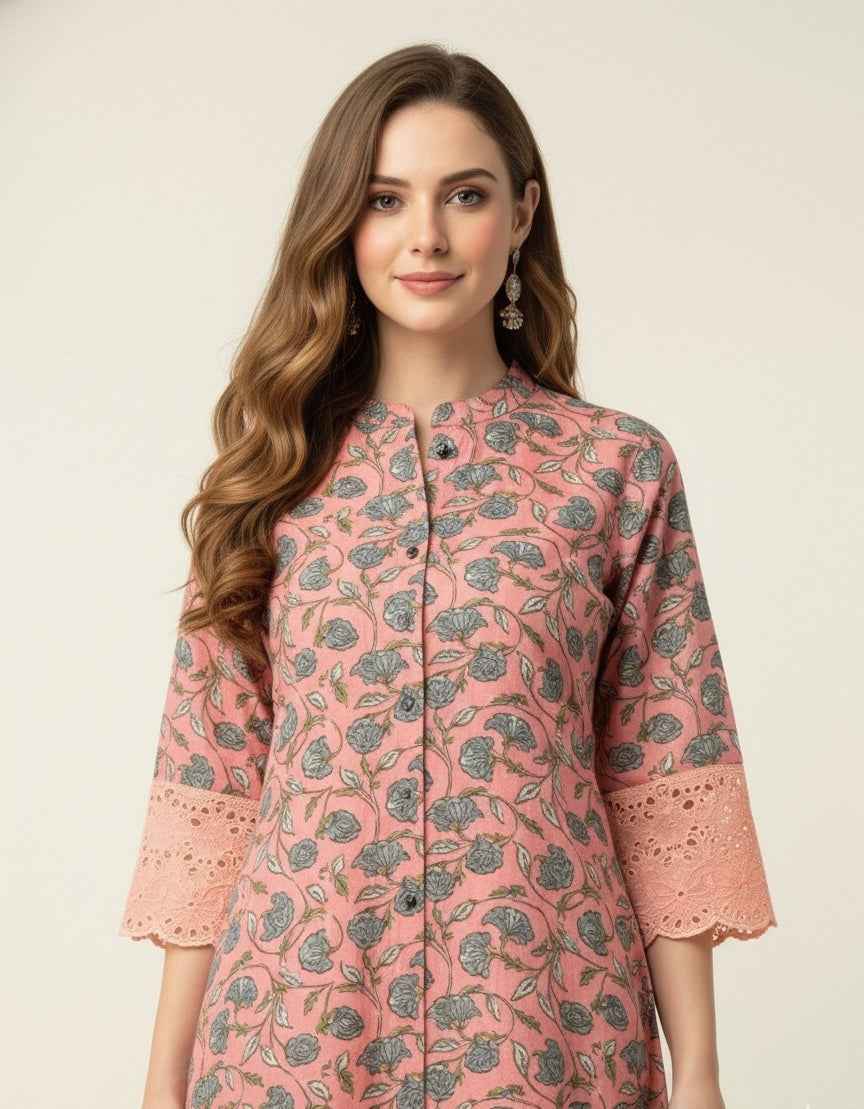 Pure Cotton Flex A Line Only Kurtas OK066