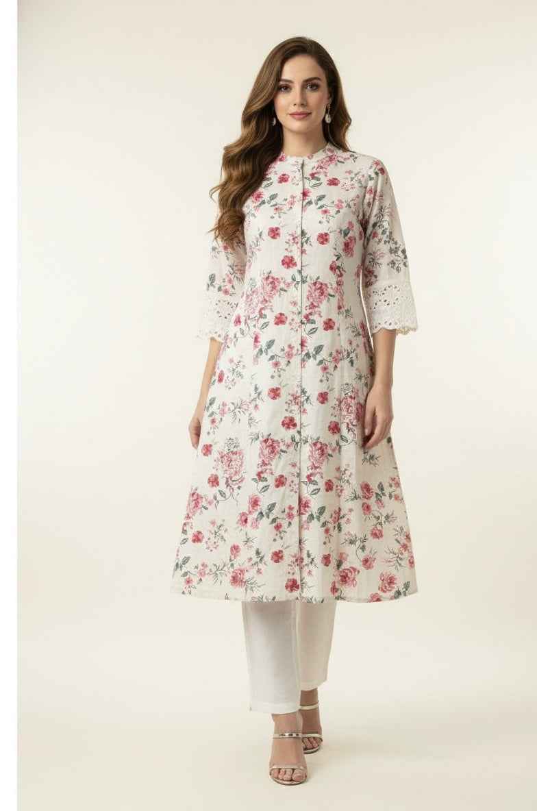 Pure Cotton Flex A Line Only Kurtas OK068