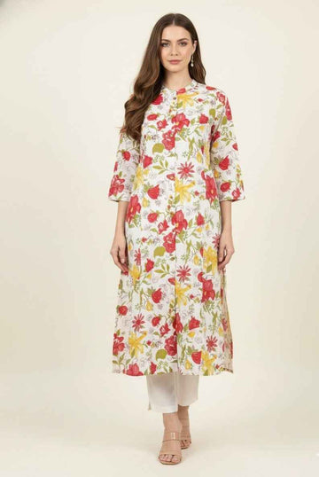 Pure Cotton Flex A Line Only Kurtas OK091