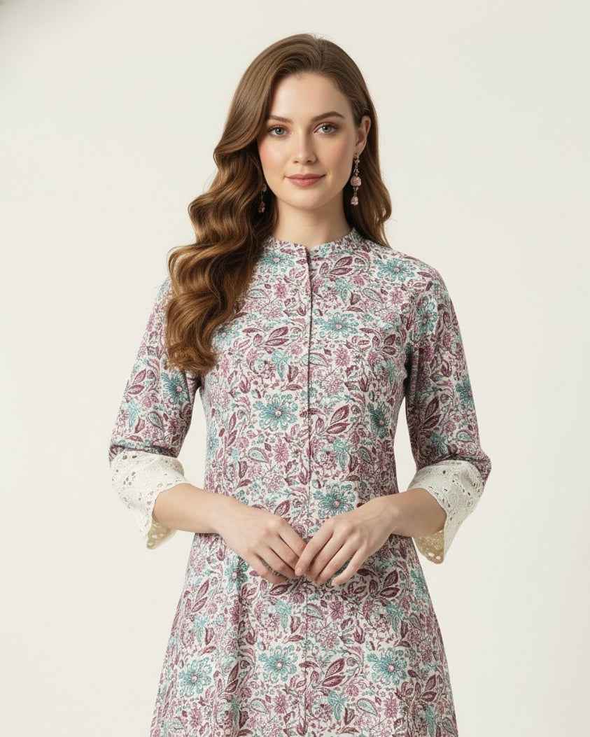Pure Cotton Flex A Line Only Kurtas OK063