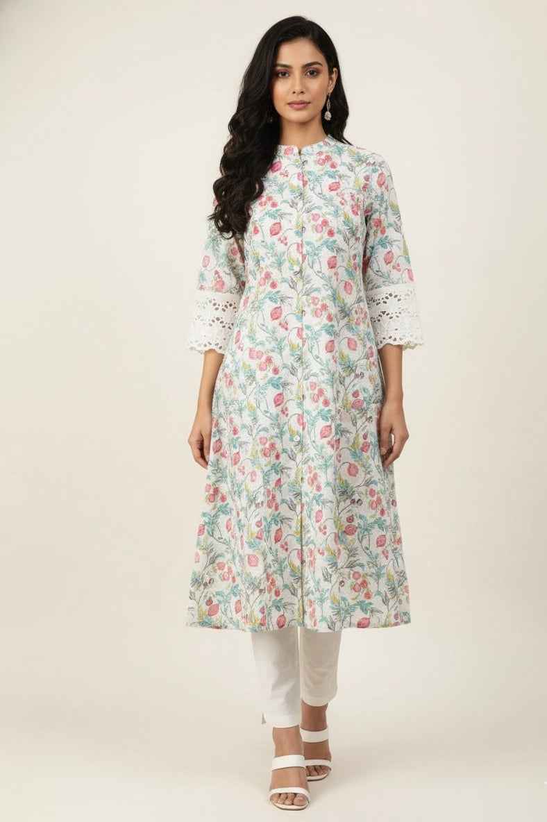 Pure Cotton Flex A Line Only Kurtas OK061