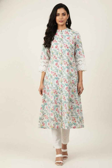 Pure Cotton Flex A Line Only Kurtas OK061