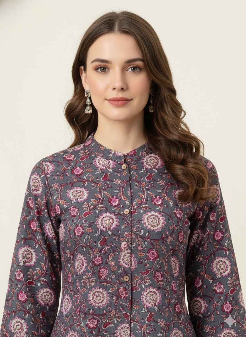 Pure Cotton  A Line Only Kurtas OK062