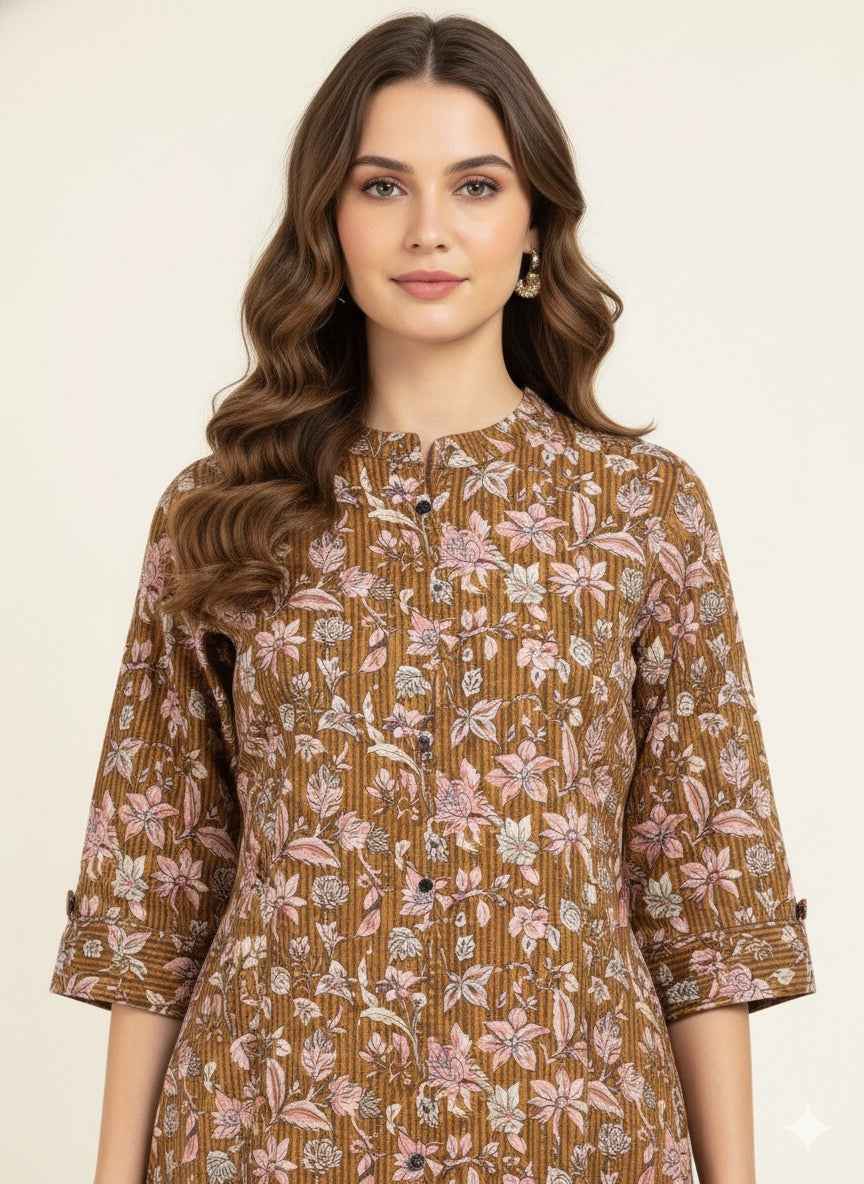 Pure Cotton Flex A Line Only Kurtas OK059