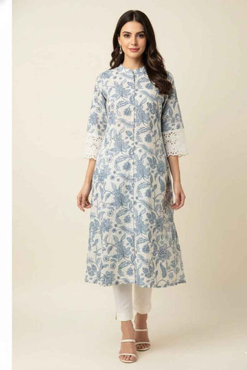 Pure Cotton Flex A Line Only Kurtas OK057