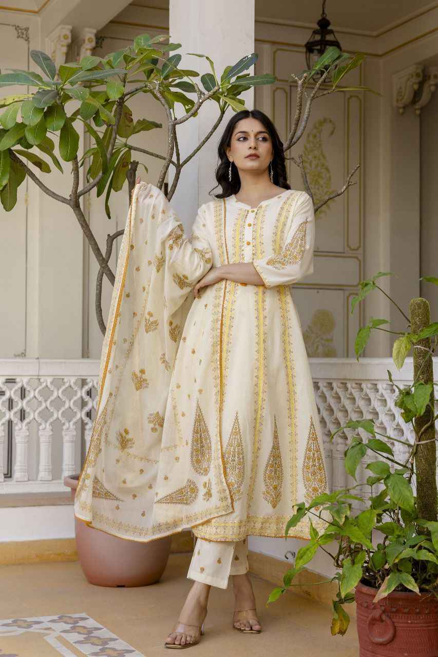Pure Cotton Anarkali Dupatta Set With Innerslider_item_XzDGJD