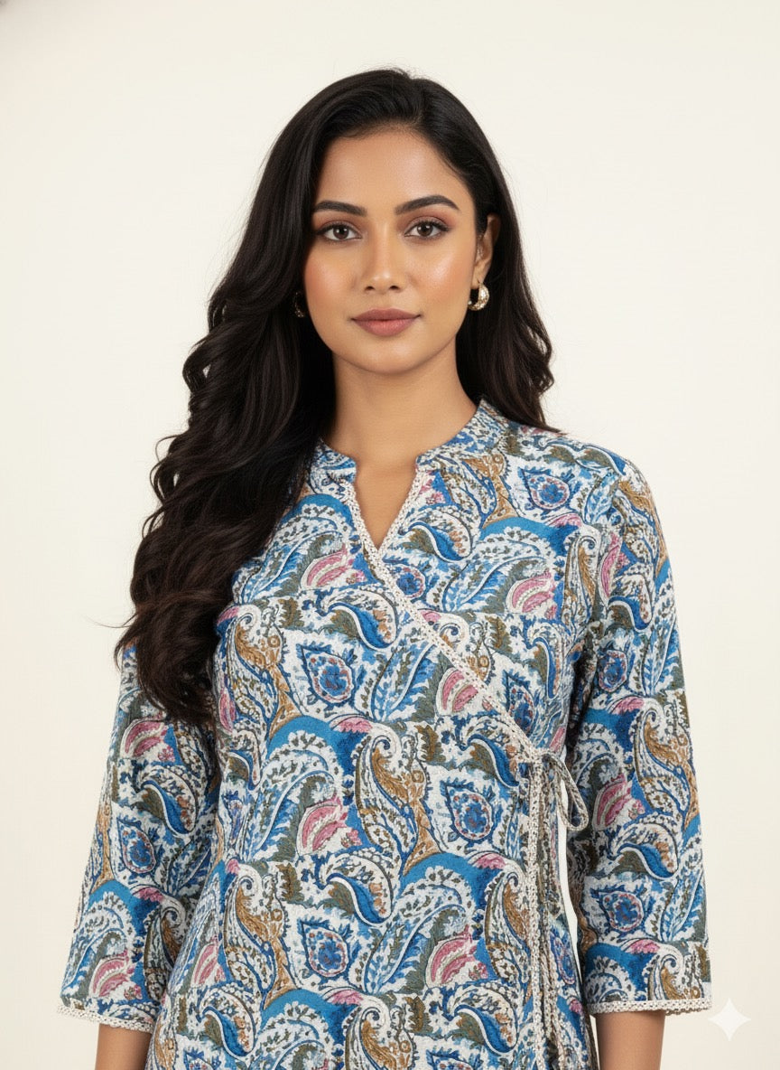 Angrakha  Pure Cotton Pant Sets  LC0115