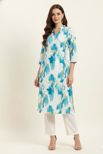 Angrakha Two Piece cotton Flex pant sets   FL0192