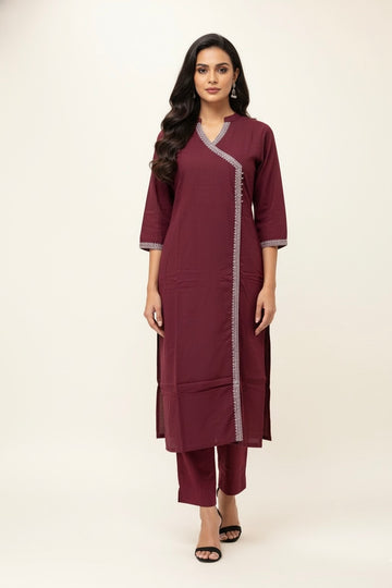 Angrakha Two Piece cotton Flex  pant sets  FL0194